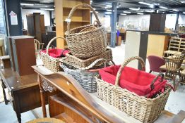 A selection of traditional wicker baskets