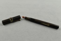 A Waterman Ideal leverfill fountain pen in BHR having Waterman Ideal nib. Approx 13.5cm