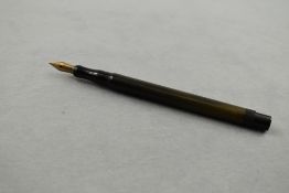 A De La Rue Onoto Self filling plunger fill fountain pen in black missing cap.