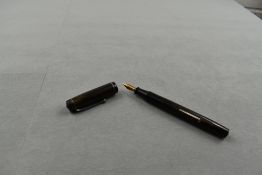 A Summit S100 leverfill fountain pen in BHR (slightly discoloured) with single band to the cap