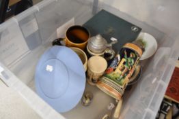 A selection of mixed items and ceramics including German tankerd
