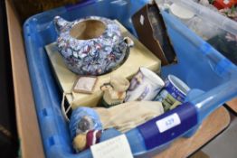 A selection of mixed items and ceramics including Royal Doulton