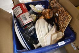 A selection of mixed items and ceramics including plates