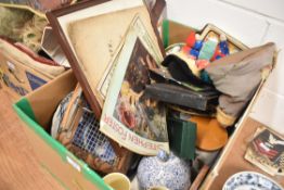 A selection of mixed items and ceramics including The Beatles LP