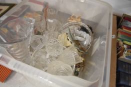 A selection of mixed items and ceramics including glassware