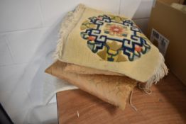 A selection of haberdashery and cushions