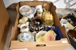 A selection of mixed items and ceramics including Royal Doulton