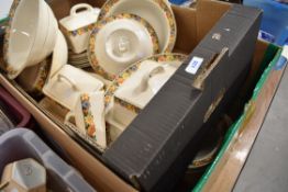 A large part dinner and breakfast service by Ivory china