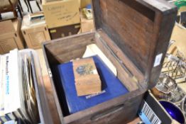A storage box with contents