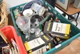 A selection of mixed items and ceramics including tea cups and saucers