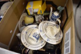 A selection of mixed items and ceramics including coffee pot