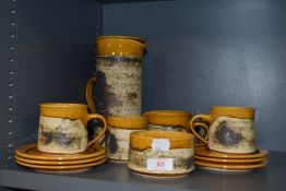 A mid century Eric Grant for Rayric studio pottery part coffee service
