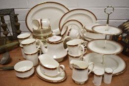 A Royal Albert Holyrood pattern part dinner and tea service