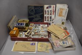 A selection of 20th century cigarette cards including Sports History and Transport interest