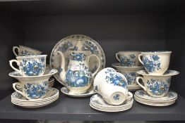 A Masons Fruit Basket pattern part dinner and breakfast service