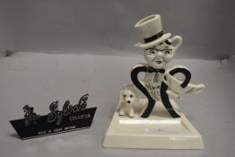 A mid century Sylvac advertising soap dish or ashtray model no, 3542