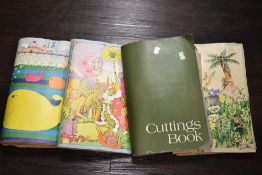 A selection of local interest scrap books or albums