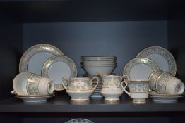 A Noritake in the Polonaise pattern part tea service