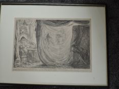 Gilray, (19th century), after, a print, Madam Talian and Empress Josephine before Barrass in 1797,