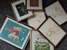 M Bartley, (20th century), Three watercolours, Lakeland towns, signed, 20 x 14cm, framed, 23 x