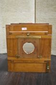 A large mahogany cased Tailboard camera