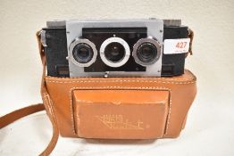 A David White Realist Stereo Graphic camera with Realist Stereo 35mm f3.5 lens