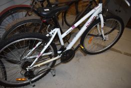 A BTWin 5.0 rockrider hard tail mountain/trail bike