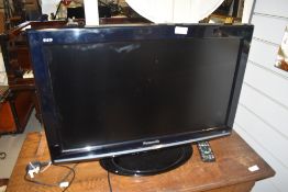 A Panasonic 26in TV, with remote