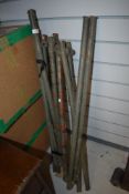 A vintage metal frame or stand, possibly military related