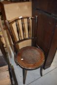 A bentwood bistro chair