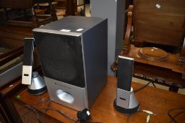 An Altec lansing speaker system