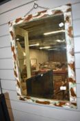 A shabby chic wall mirror