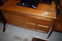 Mid century Nathan media centre cabinet with shelved inner