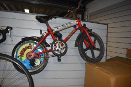 A Dennis the Menace themed childs bike