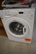 A modern Hotpoint A++ class washing machine seems to have had little to no use