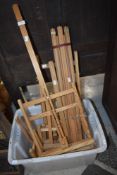 A selection of small easels