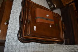 Three early 20th century wooden serving trays