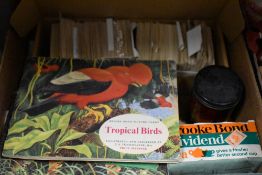 A selection of collectable Brooke Bond tea and similar cards including albums and loose leaf cards