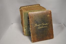 A vintage Postcard album containing approx 300 black & white and colour Postcards from around the