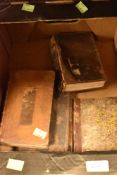 Library volumes and text books of love letter interest