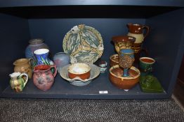 Studio pottery mid century and later including Eden and Henry Mellor
