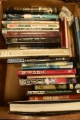 Library volumes and text books of motor sport and car interest