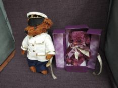 Two limited edition modern Merrythought Teddy Bears, Millennium Cheeky 398/2000 with tags and