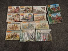 Nine Matchbox plastic Military Soldier Sets, 1:76 scale British Infantry x2, Anzac Infantry,