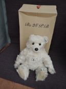 A modern Steiff Club 2002 Teddy Bear, Bear 28 PB having white tag 01314, 420290 with porcelain