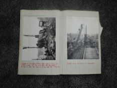 An album containing Railway Related black & white photographs, various sizes including