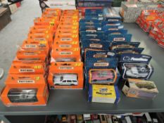 Forty Seven mainly 1990's Matchbox diecasts all in blister packs or boxes including 1987