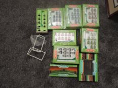 A 1970's Subbuteo 00 scale Newcastle United Team set, boxed along with nine 1980's 63000 part team
