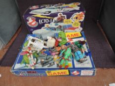 An original 1980's Kenner Ghostbuster ECTO-1 Vehicle with swivelling blaster chair and ghost claw,