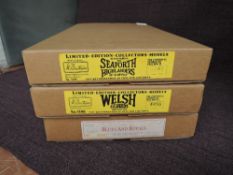 Three Britains Limited Edition Lead Soldier Sets, Welsh Guards 5186, 1881 Seaforth Highlanders